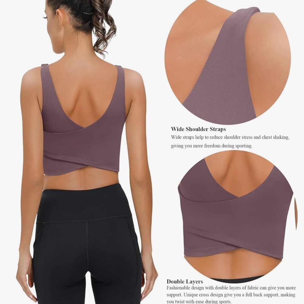 Light Lavender Crop Tank Top - Picture 9 of 9